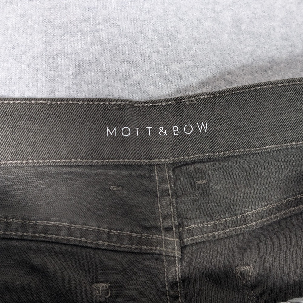 Mott & Bow Mercer Straight Jeans Mens Size 36x32 Military Green - Picture 3 of 13